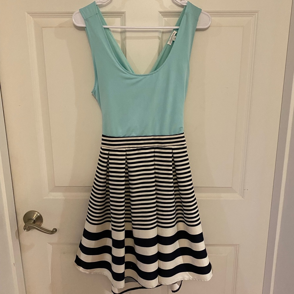 Charming Charlie Cross Back Skater Dress